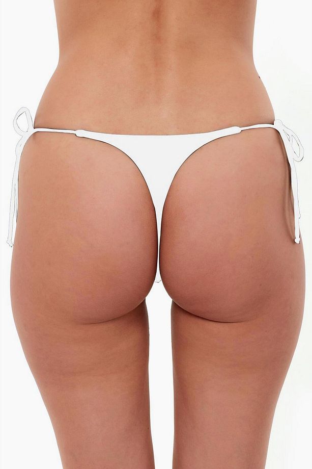 63005 Beyaz String Bikini Altı - 2
