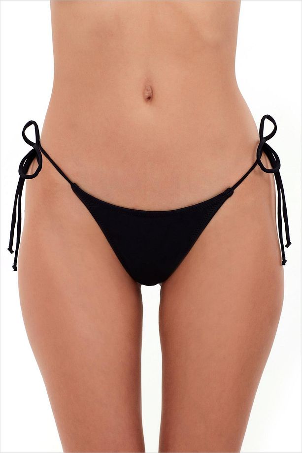 63005 Siyah String Bikini Altı - 1