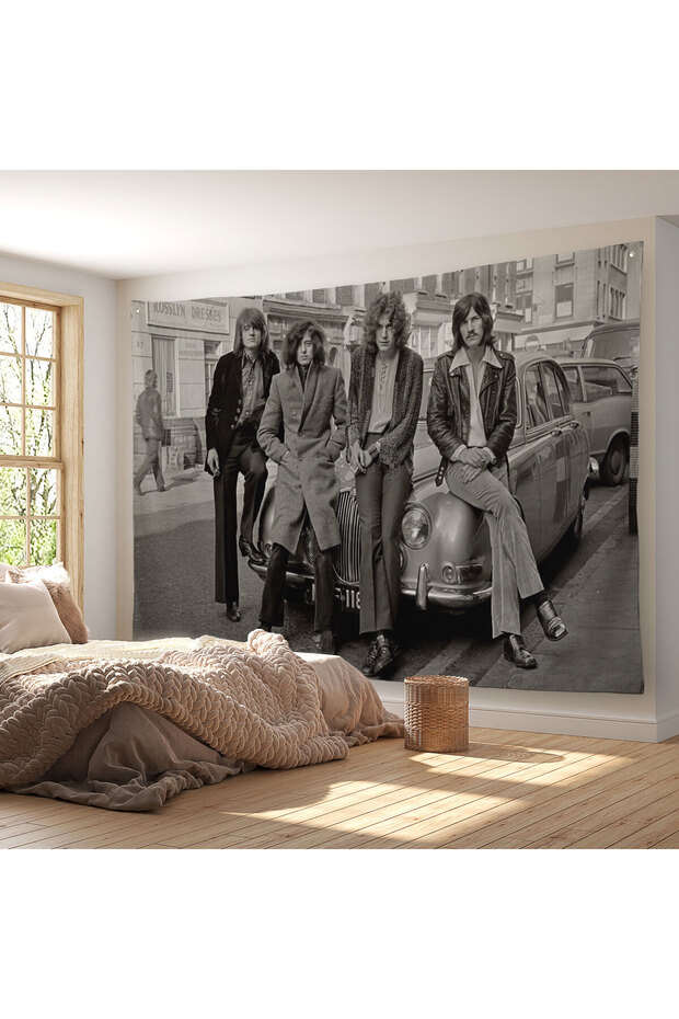 Led Zeppelin Efsanesinin Arabası John Bonham Kanvas Duvar Örtüsü-Halısı-5407 - 7
