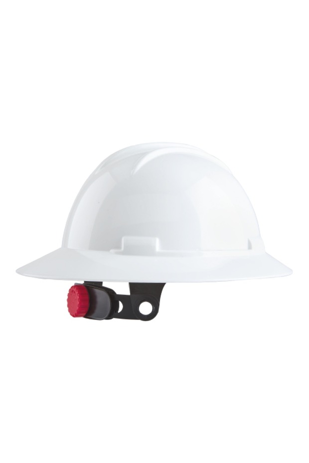 Bbu Sp 5000 Full Brim Helmet Hdpe Helmet (White)