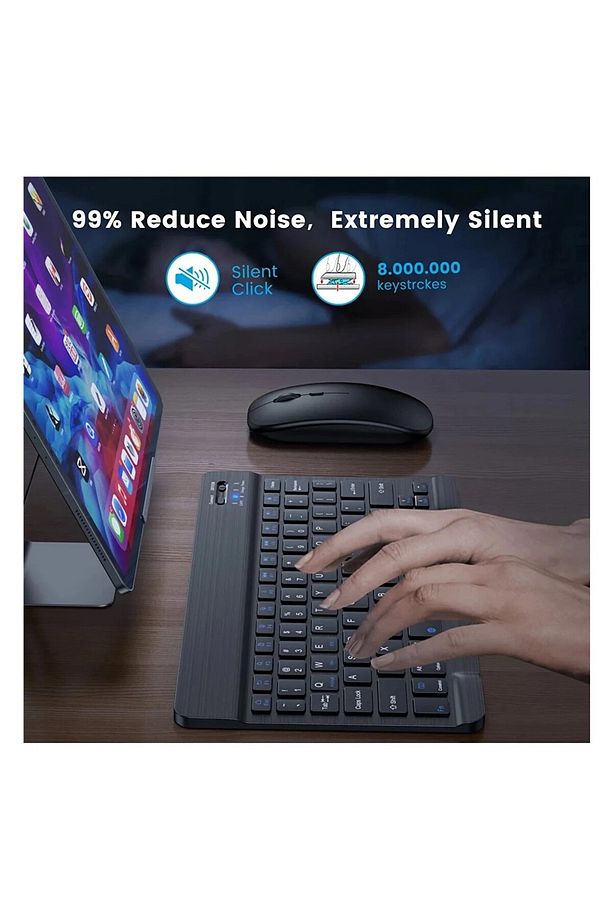 Huaweı Matepad 11.5-inch Papermatte Edition Tablet Uyumlu Slim Şarjlı Bluetooth Klavye Ve Mouse Seti - 1