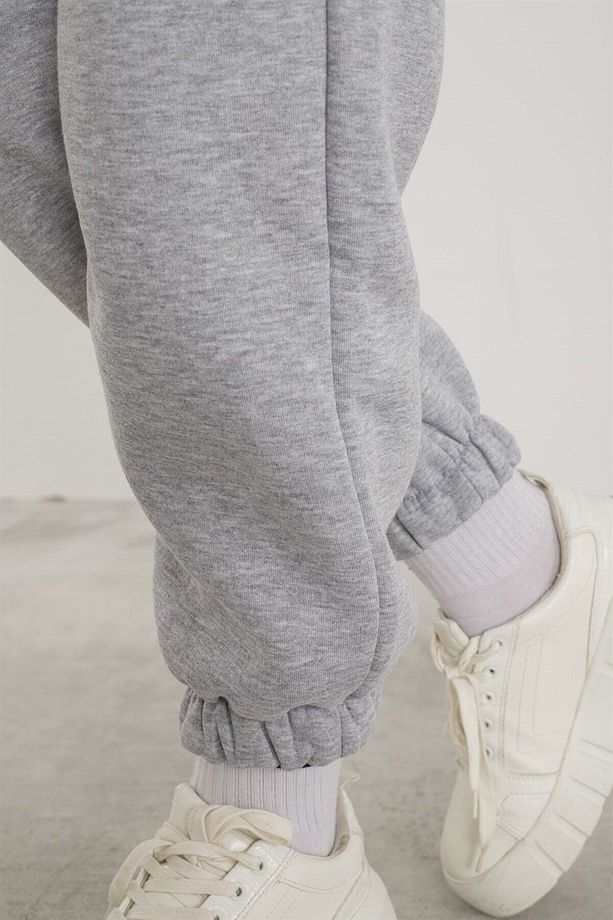 Unisex 2ip Örme Kumaş Eşofman Alt - 4