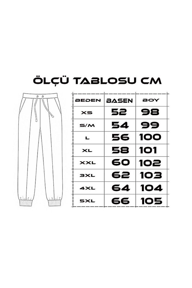 Unisex 2ip Örme Kumaş Eşofman Alt - 6