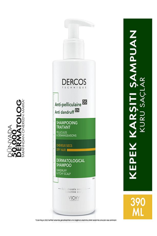 Dercos Anti Dandruff Shampoo - Kepek Karşıtı Şampuan 390ml - 5