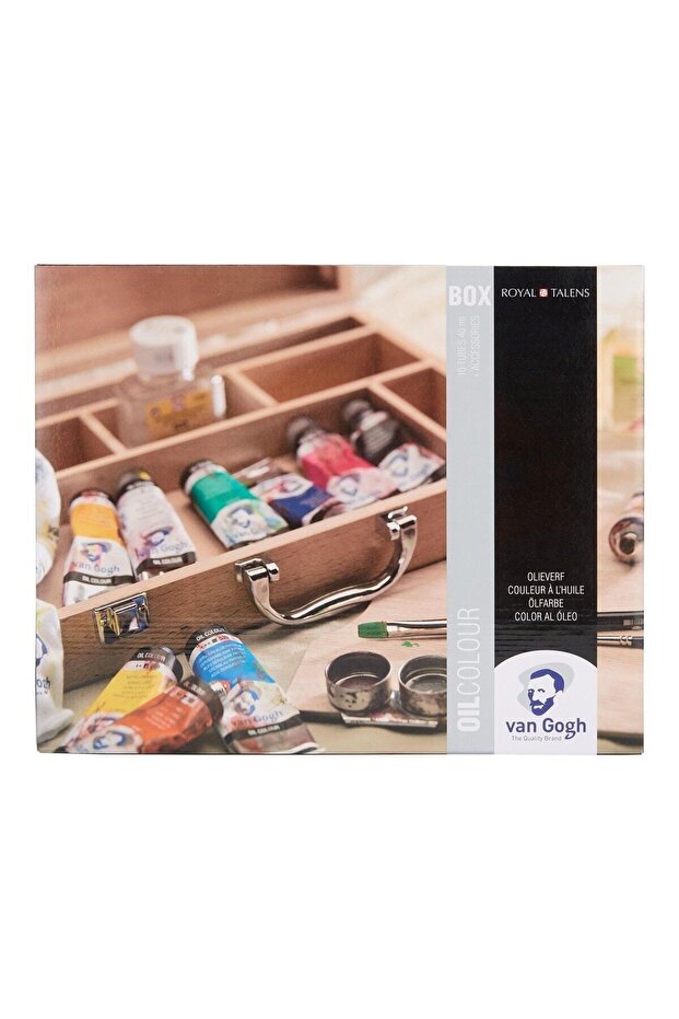 Yağlı Boya Seti Basic Box 10x40ml + Aks. (ahşap Kutu) - 3