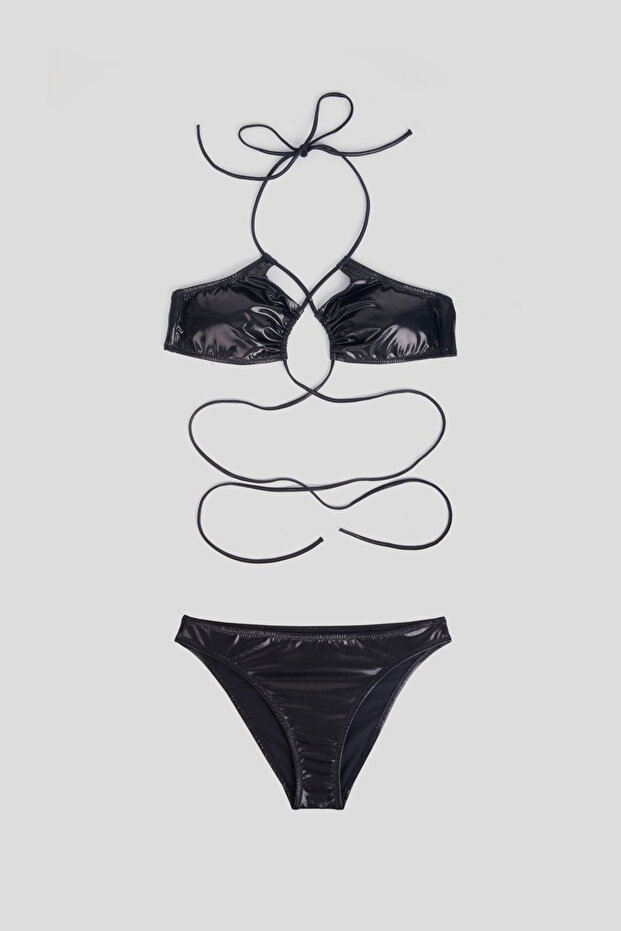 3575 Σετ μπικίνι μαύρο - 4
