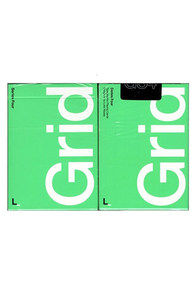 Cartamundi Grid Series Four Typographic Playing Cards
