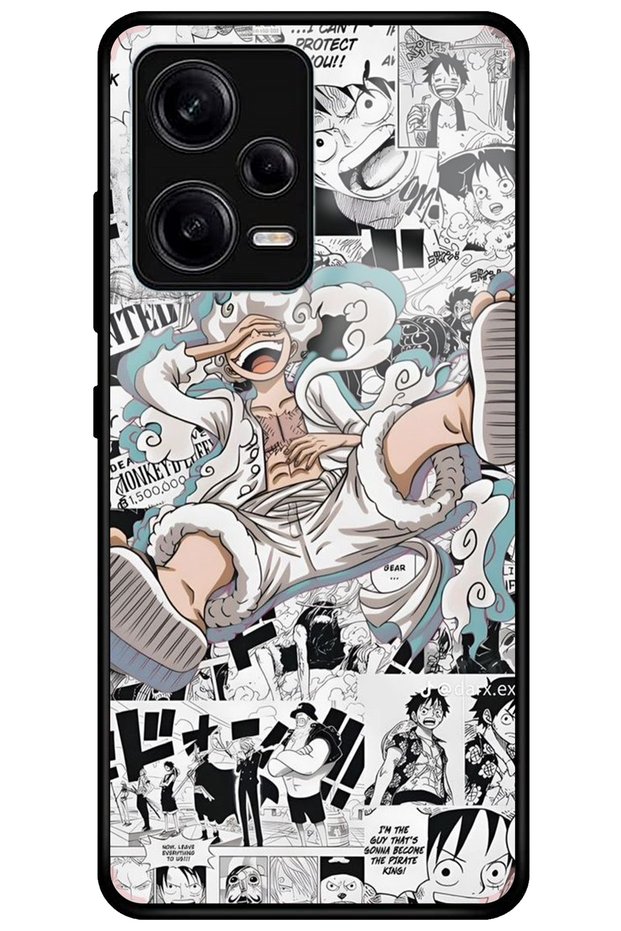 Xiaomi Redmi Note 12 Pro 5g Camera Protected Premium One Piece Luffy Pattern Glossy Phone Case