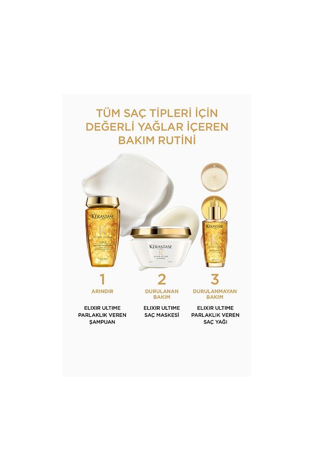 KOPYA - KERASTASE Elixir Ultime Le Bain Argan Yağlı Derinlemesine Besleyici Şampuan 250ml - 4