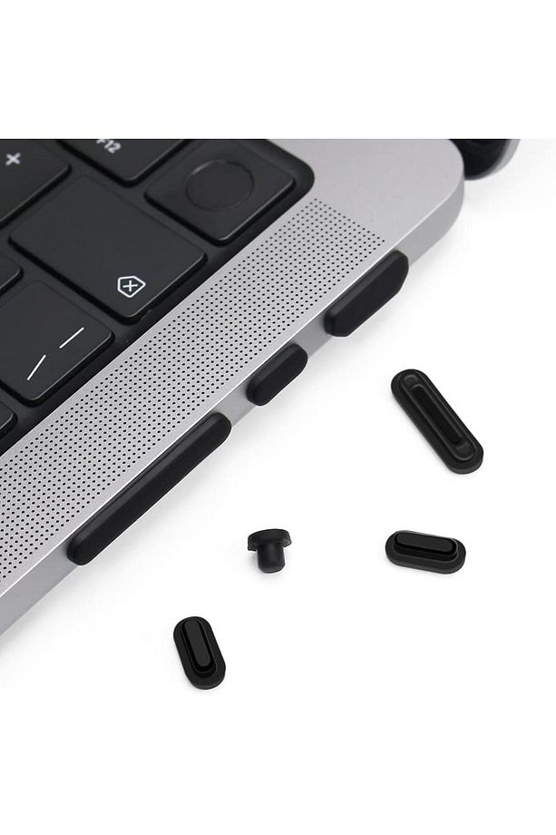 Macbook A2337 / A2338 / A2681 / A2442 / A2485 / A2779/a2480/a2686 Uyumlu 9'lu Toz Önleyici Tıpa Seti - 4