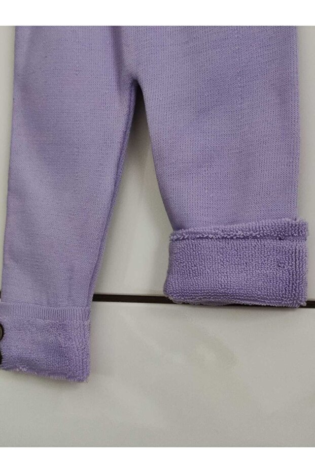 Unisex Thick Winter Elastic Waist Knitwear Trousers with Towel Inside