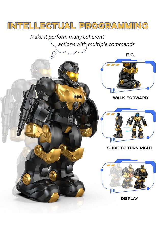 (yurt dışından)Çocuklar için Bakoherp Robot Oyuncak, Büyük Uzaktan Kumandalı RC Hareket Kontrol - 3