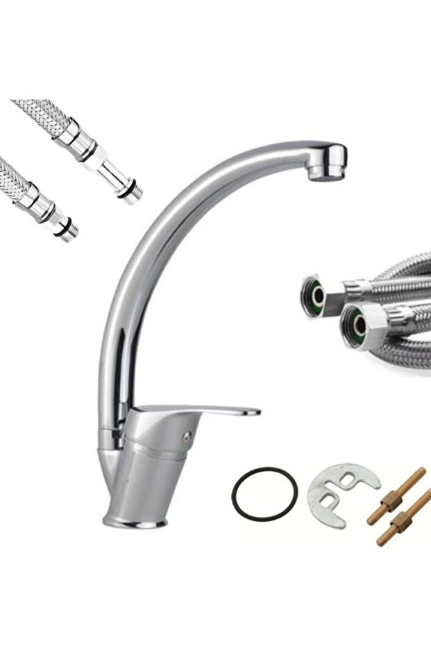 Dante Chrome Short Swan Sink Faucet Mix