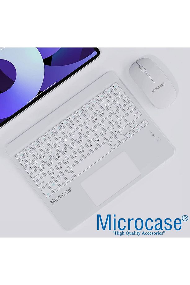 Tablet ve Telefonlar için Türkçe Q Bluetooth Touchpad Klavye ve Mouse Set - AL3560 - 2