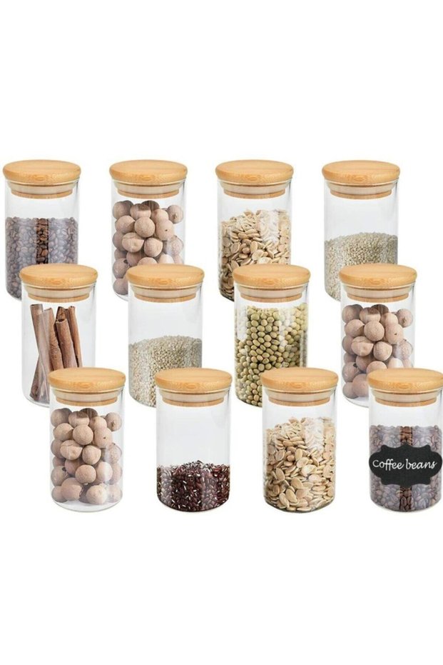 Luxury Spice Set 250 Ml. - Spice Storage Container 12 Pcs