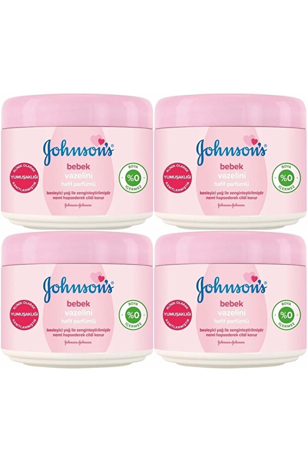 Johnsons Baby Baby Vaseline Lightly Perfumed 100ml (Set of 4)