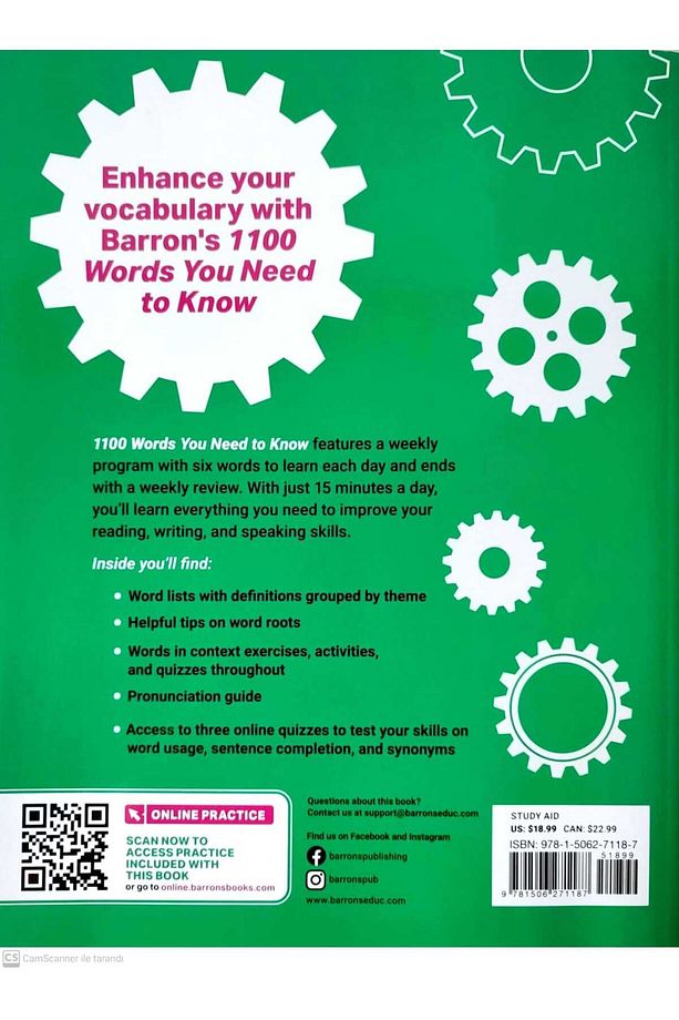 1100 Words You Need to Know + Online Practice Build Your Vocabulary in just 15 min. a day - 2