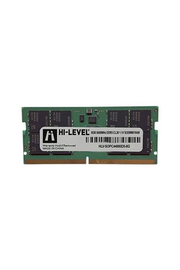 Hi-Level 8Gb Ddr5 5600Mhz Cl38 Notebook Ram Hlv-Sopc44800D5-8G
