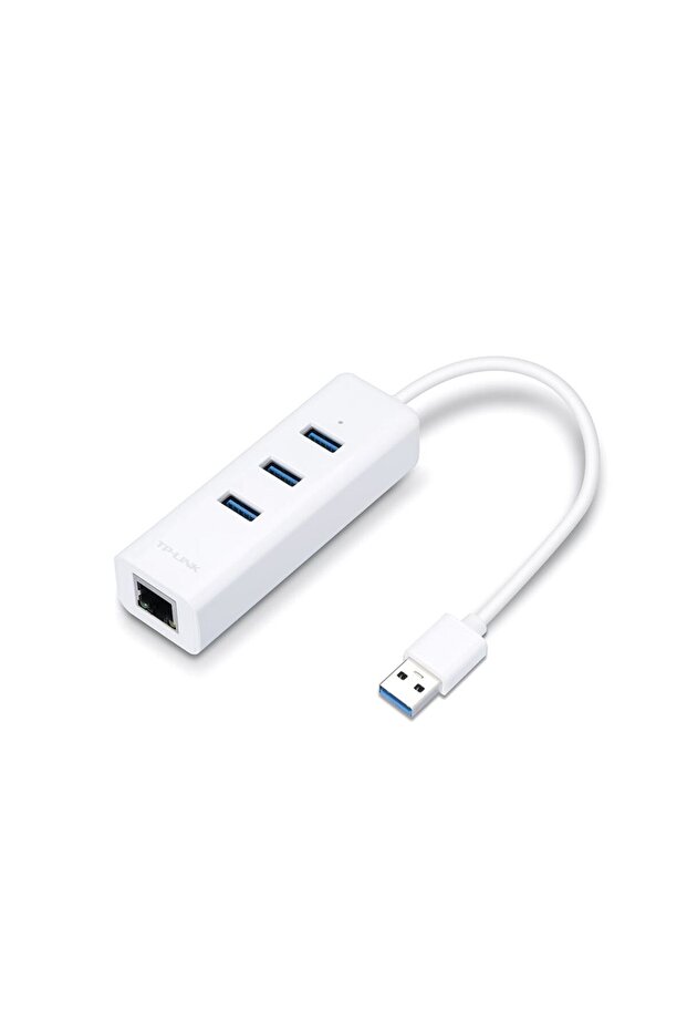 محول USB 3.0 ذو 3 منافذ ومحول إيثرنت