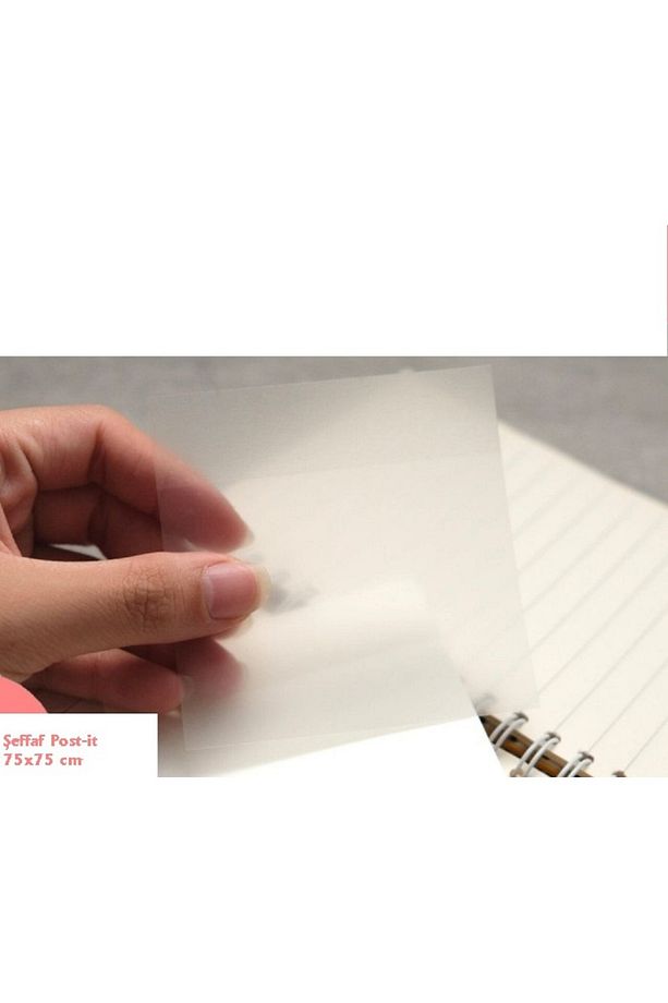 Yapışkanlı Şeffaf Post-it Ebat 75x75 Mm 50 Yaprak - 1