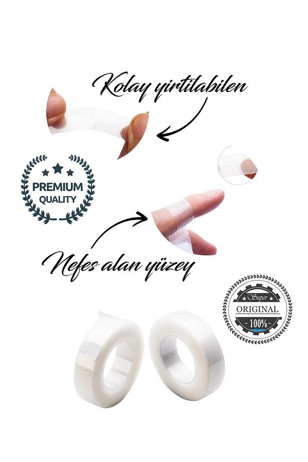 2 Adet Şeffaf Ipek Kirpik Ve Kirpik Lifting Göz Altı Bandı +2 Adet Yapıştırıcı Kabı - 2