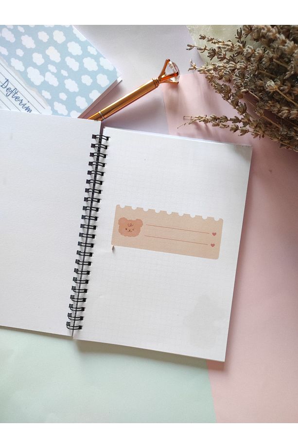 Sarı Ayıcık Notepad A5 - Memopad, Bloknot, Defter, Not Kağıdı - 2