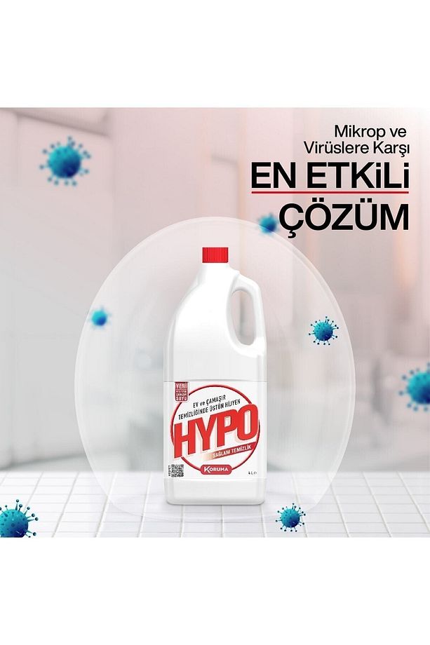 Hypo Çamaşır Suyu 4000 Ml - 4`lü Paket - 4