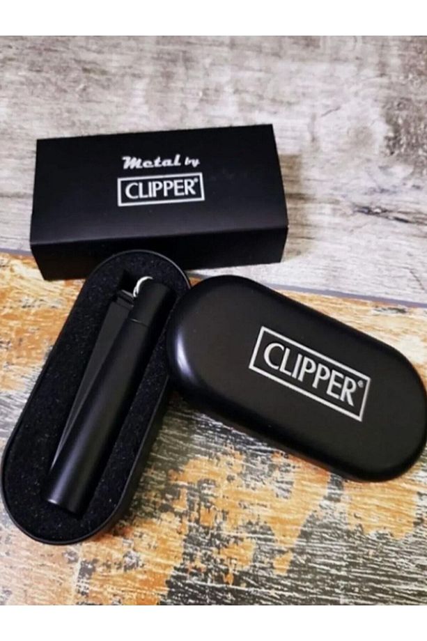 CLİPPER SİYAH DEMİRLİ KUTULU ÇAKMAK - 1