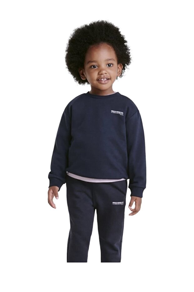Kids Unisex Slogan Bottom Top Set