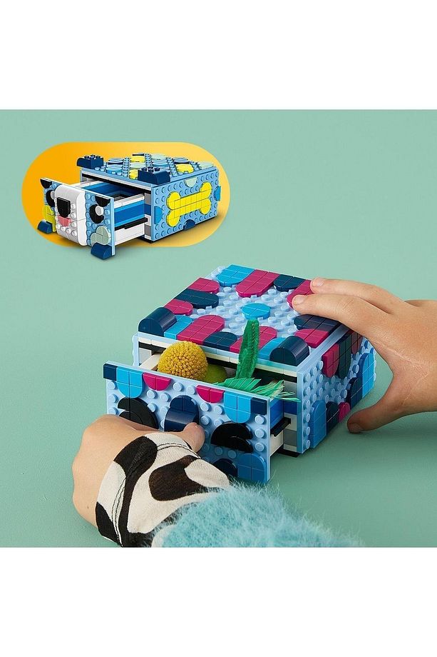 ® DOTS Yaratıcı Hayvan Çekmecesi 41805 - İnşa Edilebilen Kendin Yap Saklama Kutusu (643 Parça) - 4