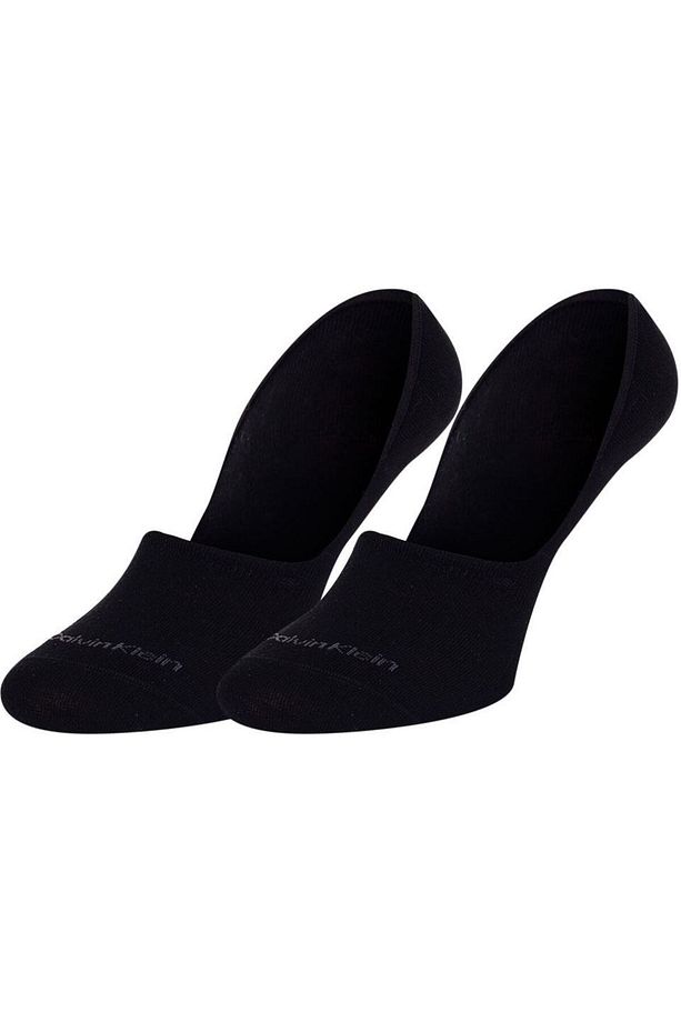 UNISEX %100 Pamuk Dokuma Kumaş Marka Logolu Siyah Çorap 701218771-001 - 1