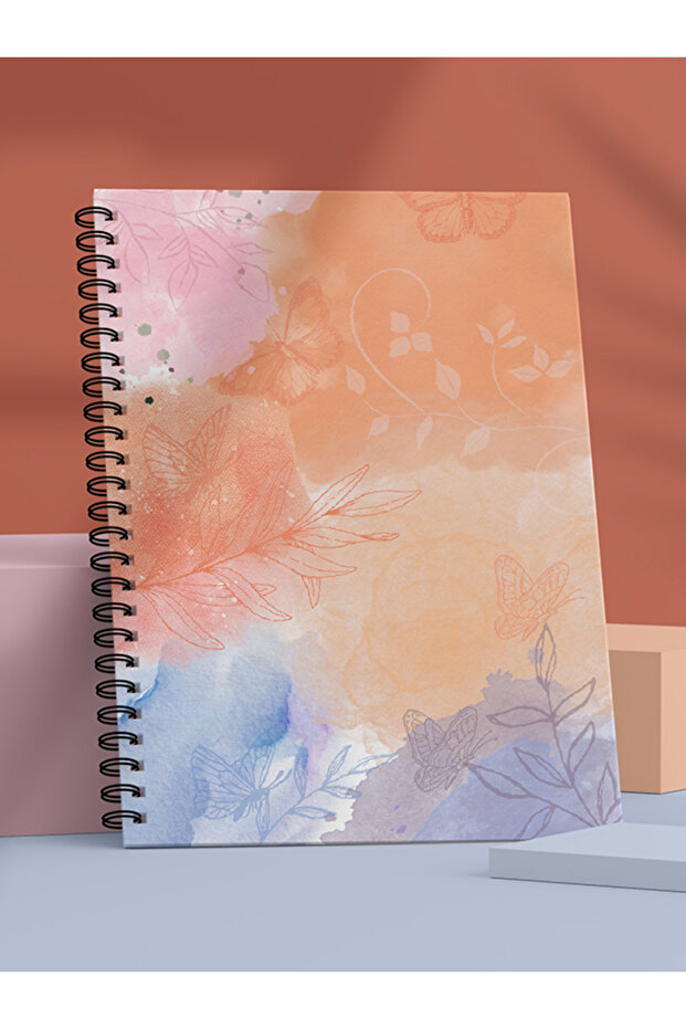 Spiral School Notebook 80 sheets Flower - A5 Size Lined - 1