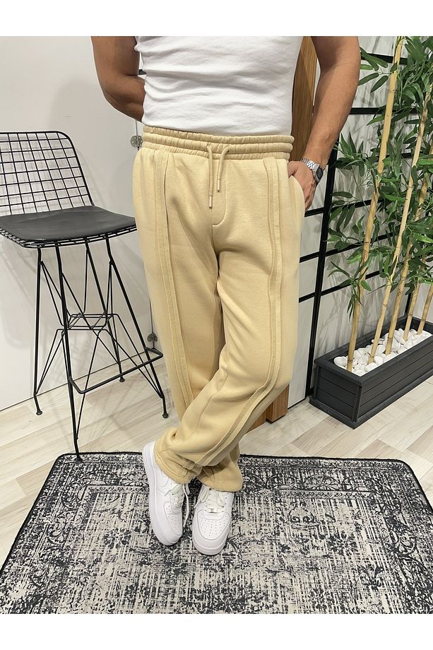 Hardal Şerit Detaylı Baggy Eşofman - 5
