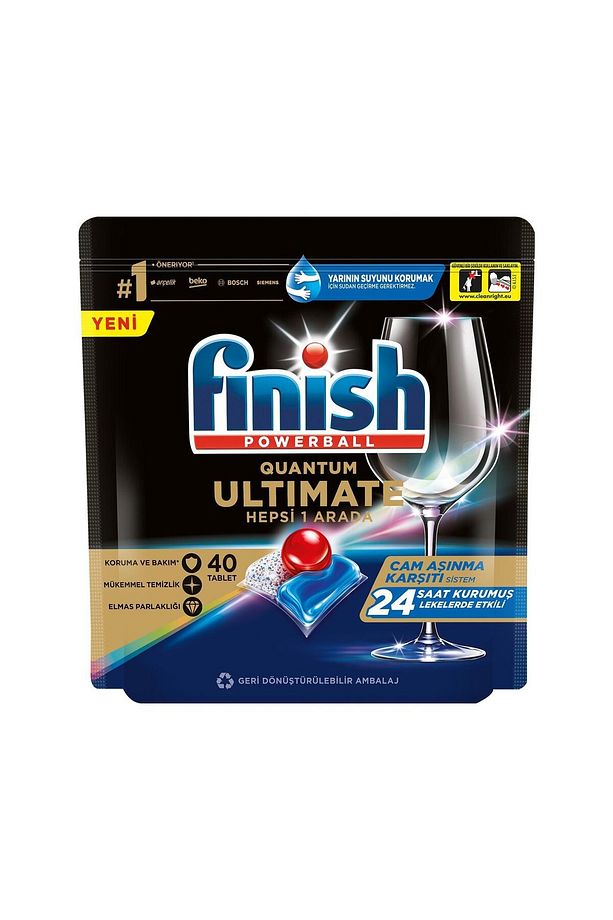 Quantum Ultimate 40 Kapsül Bulaşık Makinesi Deterjanı Tableti - 1