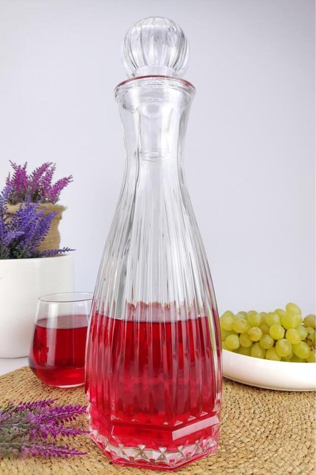 Linea Cam Kapaklı Su Ve Meşrubat Sürahisi Karaf Şişe 750 ml - Ln.kır.011.00.000 C1-1-288 - 4