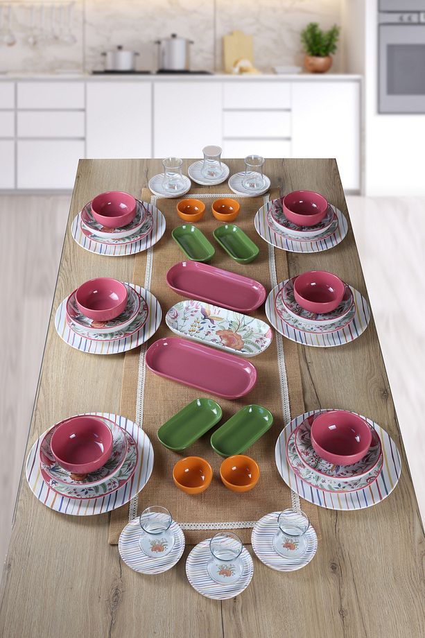Pateh 6 Kişilik 47 Parça Yemek ve Kahvaltı Seti - 3