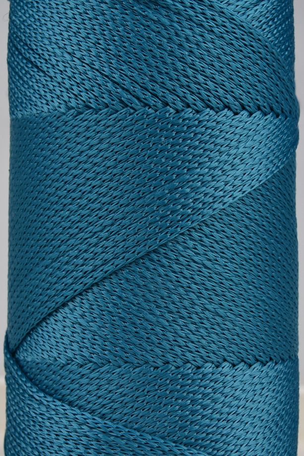 2 Mm - 200 gr Polyester Makrome Ipi Petrol Mavisi 230 M Polyester Makrome Ip Supla Ip Ve Çanta Ipi - 3
