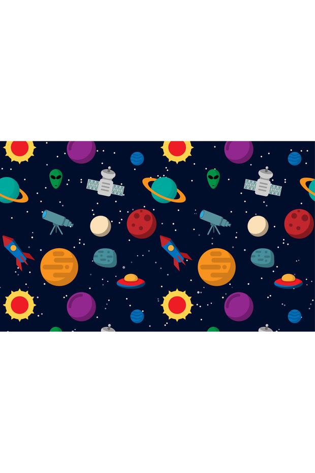 Washable Planet-Themed Oeko-Tex Certified Primary School and Preschool Feeding Cover Feeding Diaper