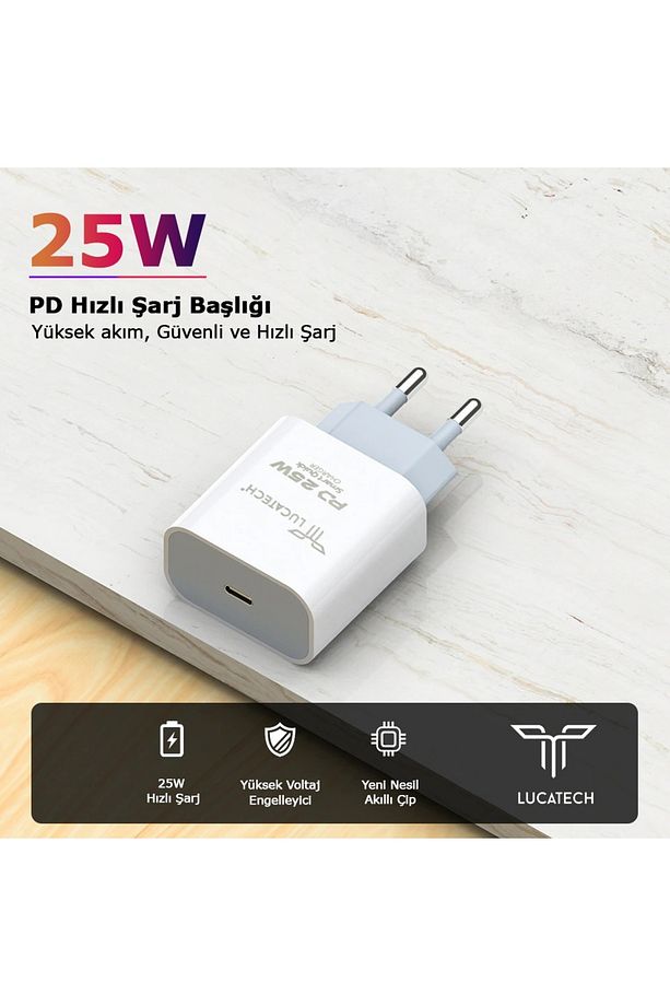 iPhone 15 Plus uyumlu 25w Hızlı Şarj Kafası - 3