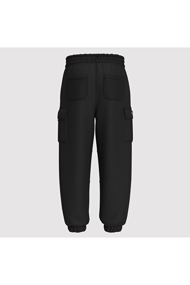 Oversize Basic Organic Cotton Kargo Unisex Pantolon - 3