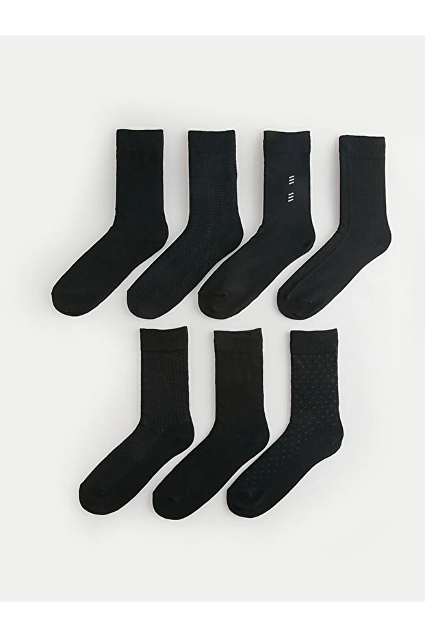 LCW ACCESSORIES Patterned Men's Socks 7-Piece