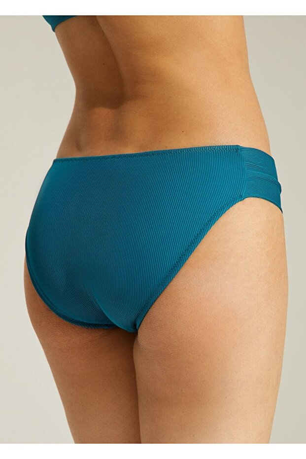 Yanı Pileli Bikini Alt - 3