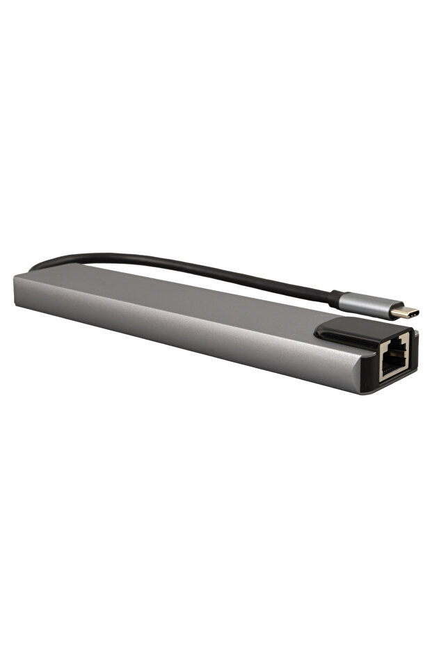 SENSEI TYP-C 8IN1 HDMI COK FONKSIYONLU USB 3.0 DOCK STATION (4234) - 2