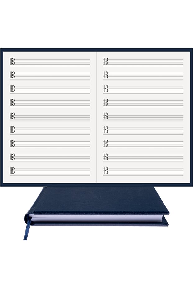 Musical Notebook (DO KEYED) 100% Handmade, Hand Stitched (THREAD STITCH) 1st Class Thermo Leather (A/5)