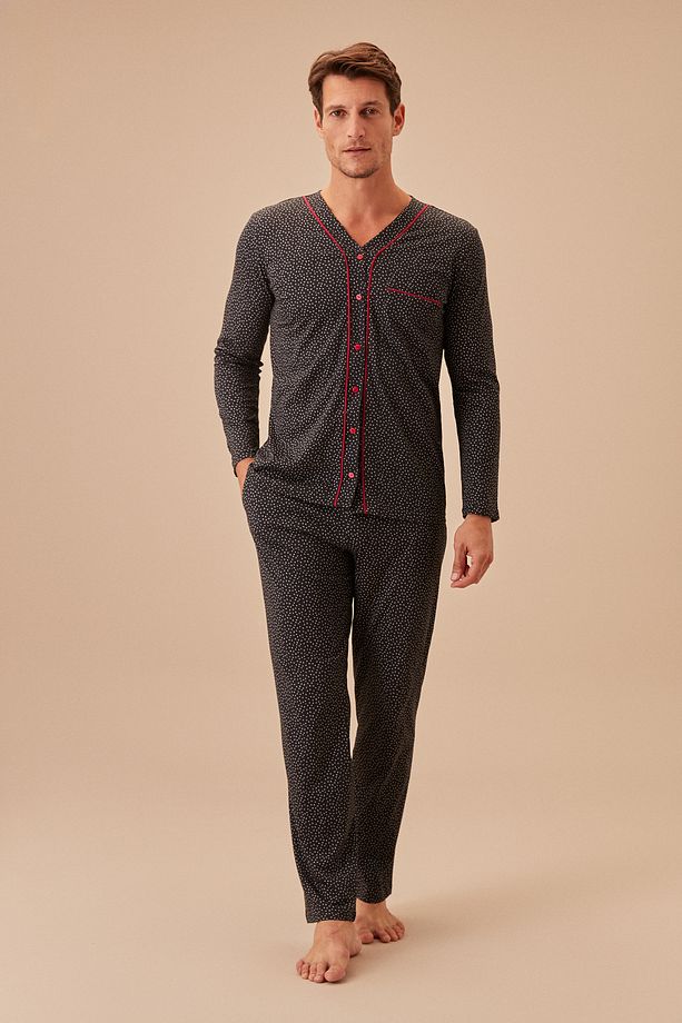 Wos Erkek Maskülen Pijama Takımı - 1