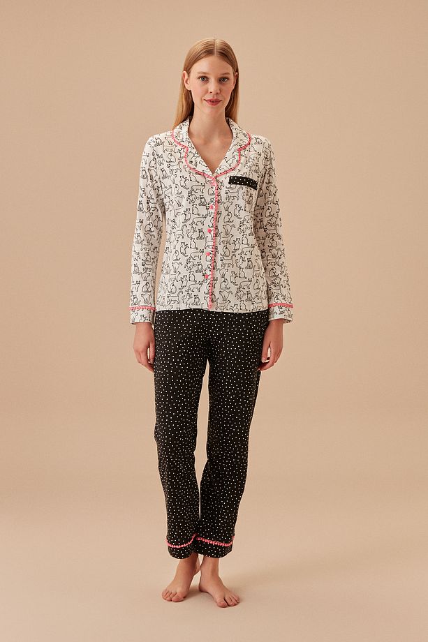 Meow Maskülen Pijama Takımı - 1