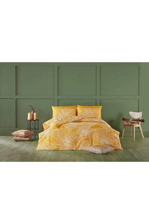 MONDİHOME Doqu Home Festival Parma Nevresim Takımı Sarı - Tek Kişilik TYC00749967091 - 4