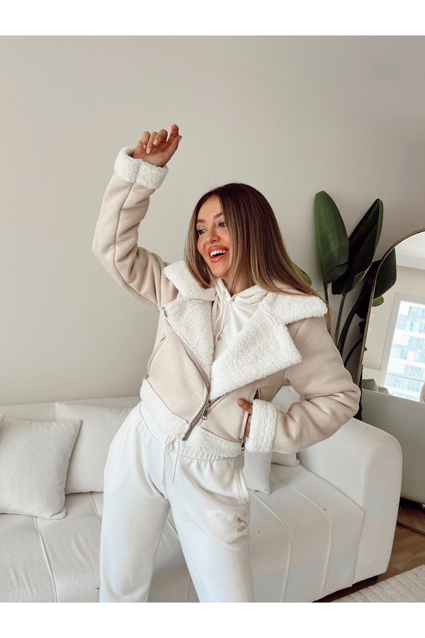 قطيفة داخل معطف قصير - 2