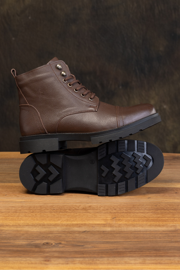 Erkek Hakiki Deri Bot , Kürklü Bot , Fermuarlı Bot - 7