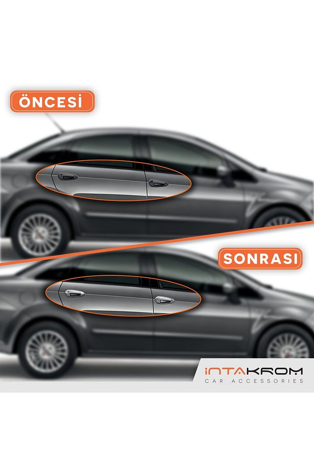 Fiat Linea Krom Kapı Kolu 4 Kapı 8 Parça 2007 Ve Sonrası - 4